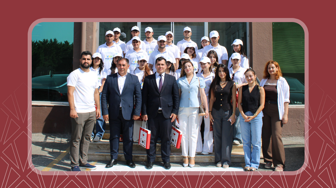 YAP Nizami Rayon Təşkilatının Yay Məktəbi iştirakçıları Veysəloğlu Şirkətlər Qrupunda maarifləndirici infoturda iştirak ediblər