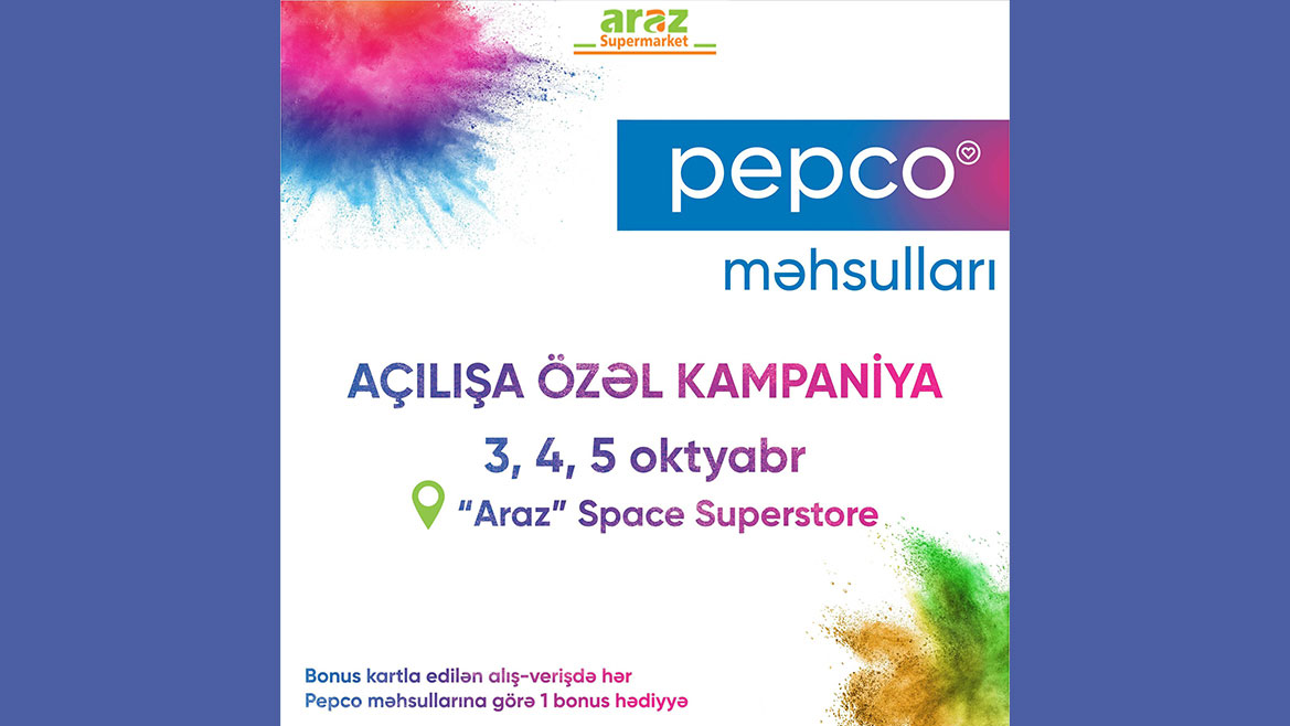 “Araz” supermarketi Polşa brendi olan “Pepco” məhsullarını Azərbaycana gətirdi