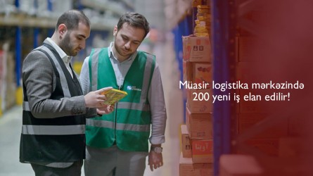 Veysəloğlu Şirkətlər Qrupuna aid müasir logistika mərkəzi 200 yeni iş elanı edib