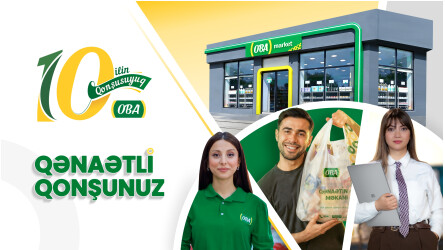 “OBA” marketlər şəbəkəsi 10 ildə miqyasını 16 dəfə artıraraq 11 mindən çox əməkdaşa çatdı