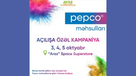 “Araz” supermarketi Polşa brendi olan “Pepco” məhsullarını Azərbaycana gətirdi
