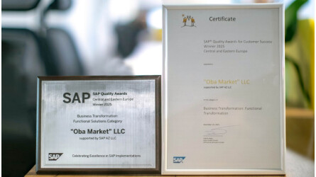 “OBA” SAP Quality Awards 2025 beynəlxalq mükafatının qalibi oldu